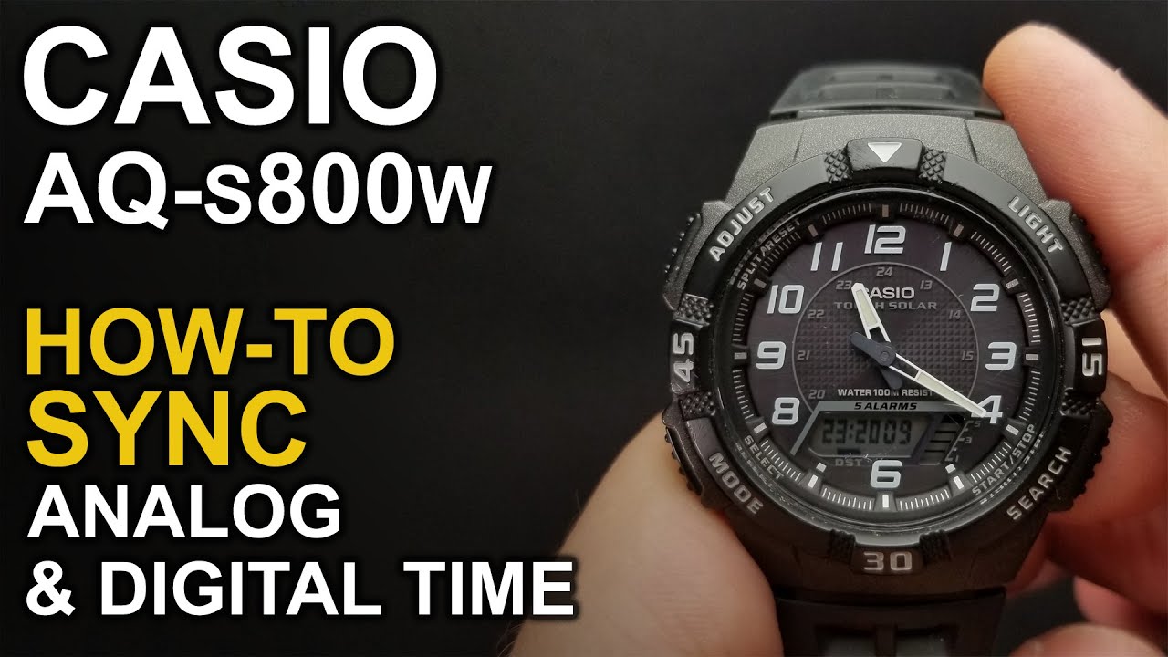 Casio AQ-S800W - Adjusting hands - Module 5208