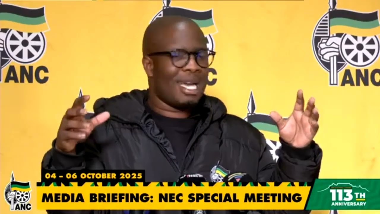 Media briefing on the Economic Outlook and ANC Economic Plan - Special #ANCNEC meeting 