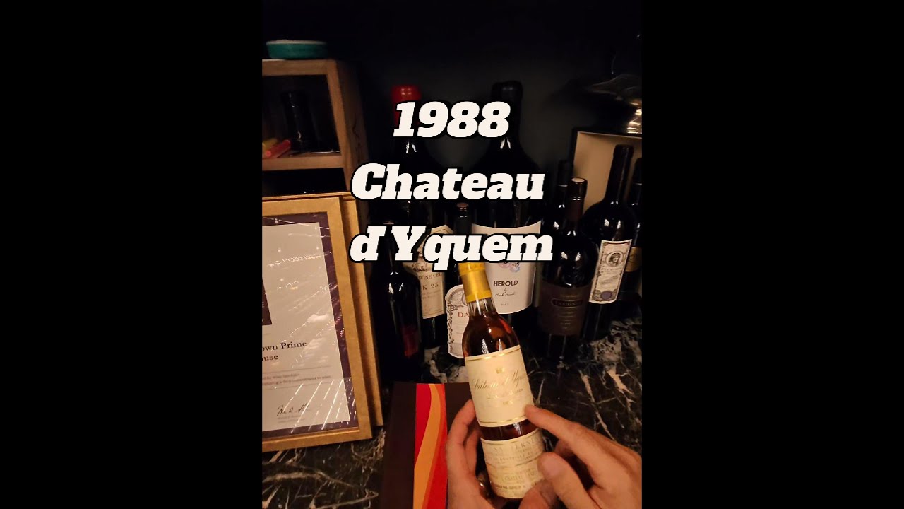 1988 Chateau d'Yquem dessert wine