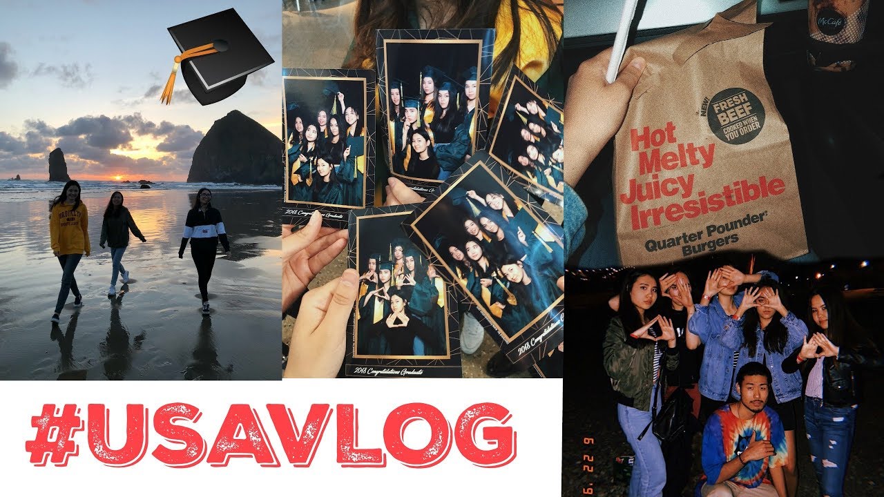 #USAVLOG: part 2, portland trip, birthdays, food, graduation 2018