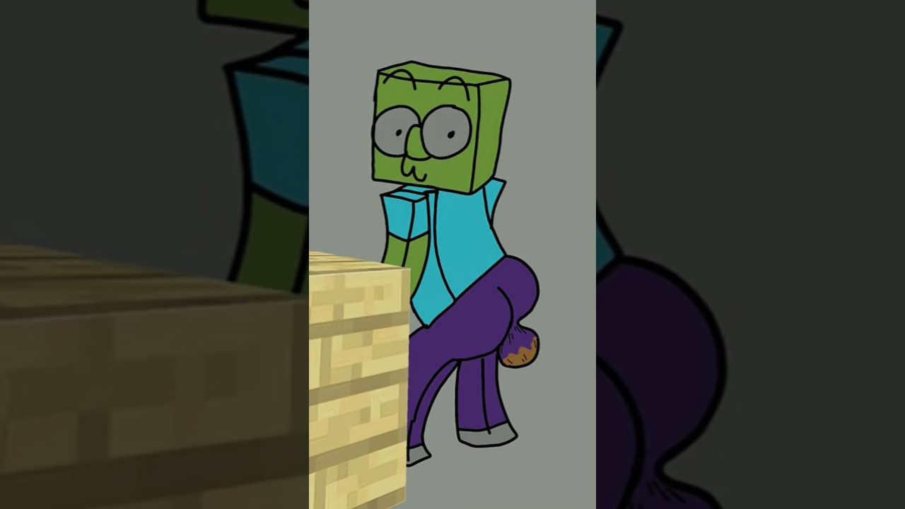 try not to laugh 🤣😂 (Monster School) #shorts #minecraft #viral