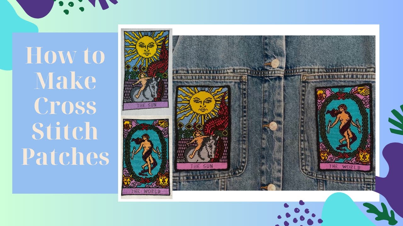 How to make Cross Stitch patches!