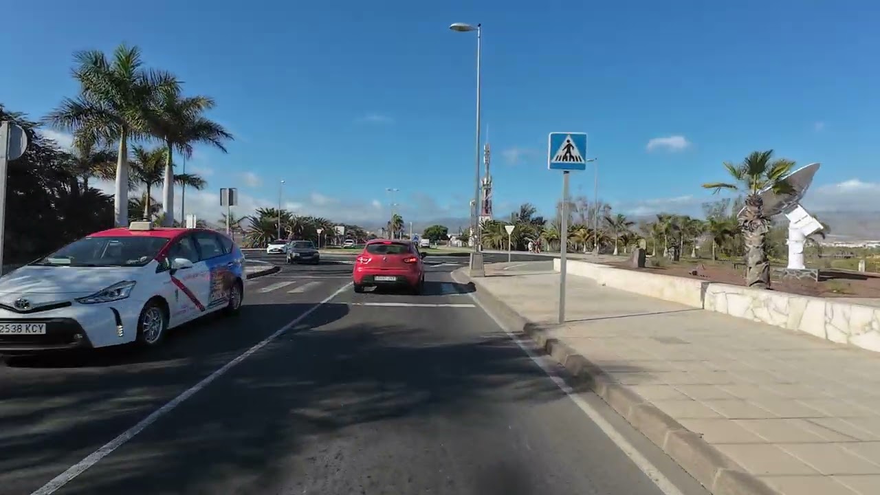 Realität  von A Maspalomas Strand  Pepe  B zum Riesenrad...... immer gut informiert...