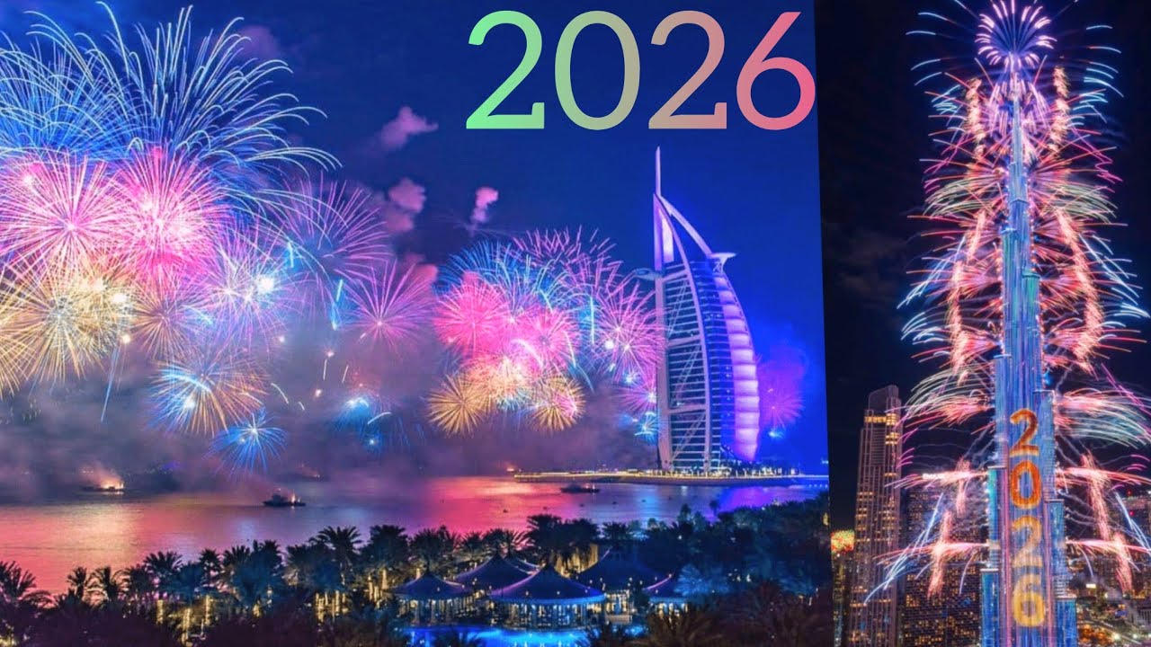 Dubai on 31st December 😍 | Crazy New Year 2026 Crowd & Fireworks NYE 🎉 Road show full video ❤️