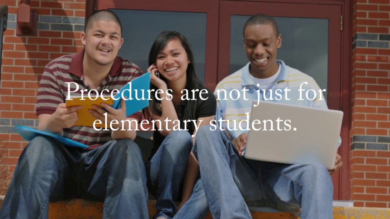 Classroom Management: Developing procedures