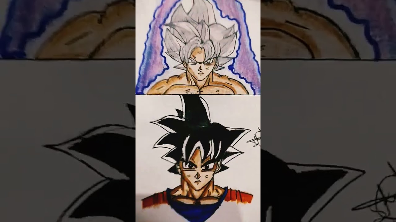 Goku base form to Mastered Ultra instinct form 