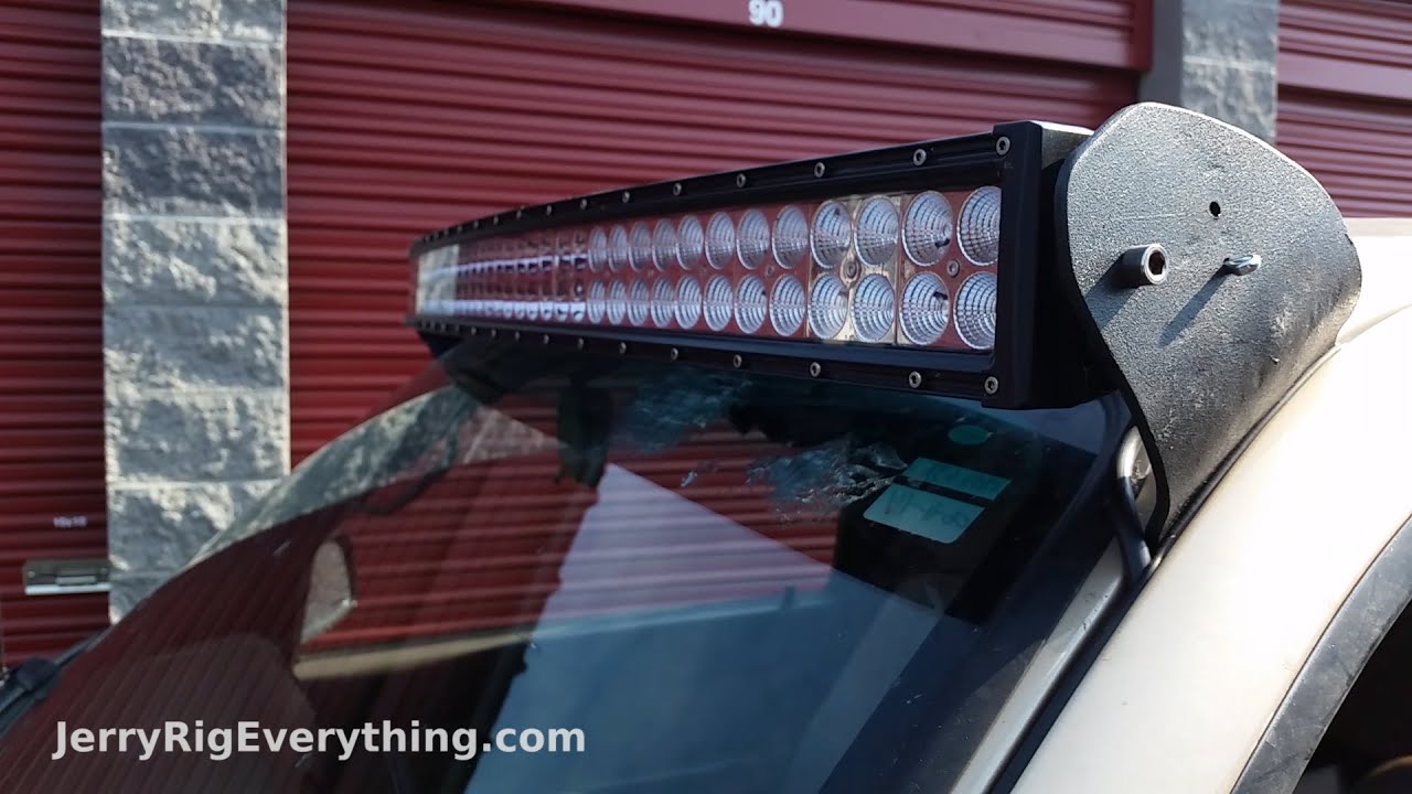 Making Custom Brackets for a 50 inch LED Light Bar Truck Mount