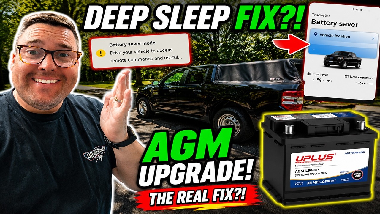 Как исправить режим Deep Sleep в Ford Maverick Hybrid? Установка AGM-аккумулятора в Ford Maverick