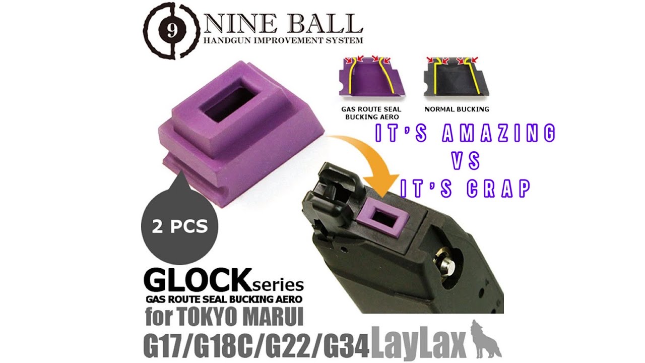 Airsoft Glock Gas Route Seal Bucking #laylax #nineball #airsoft #airsoftcommunity #glock #wetech