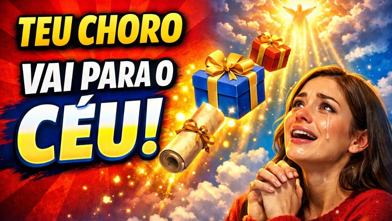 Teu choro está entregando coisas para o céu