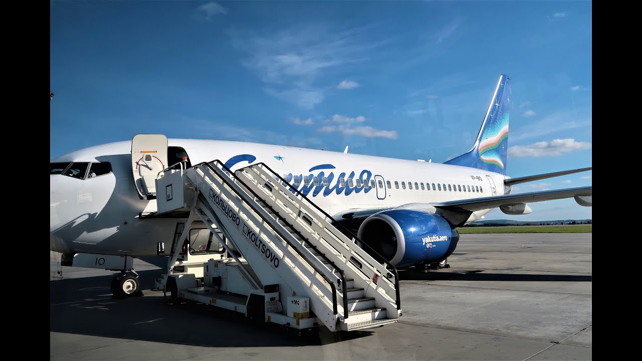 Взлет из Кольцово Boeing 737-700 Якутия