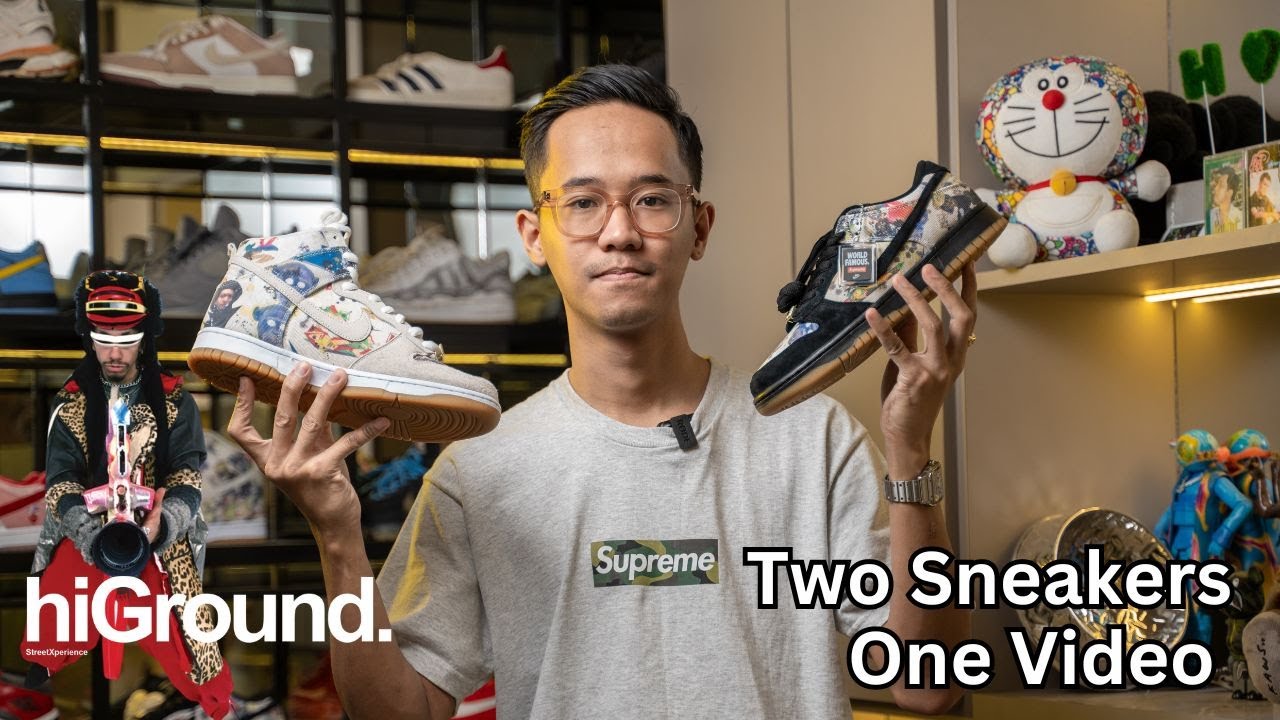 Supreme X Nike SB Rammellzee Dunk Low and High