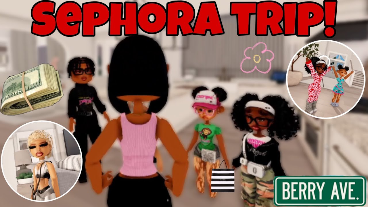 I TOOK MY GODDAUGHTERS TO SEPHORA! *SEAFOOD BOIL* |Berry Ave Family Roleplay #roblox #berryave