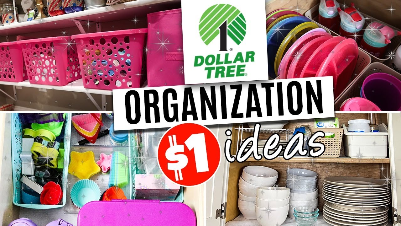 Dollar Tree Organizing Hacks - A Ton of Organizing Ideas for Just $1!