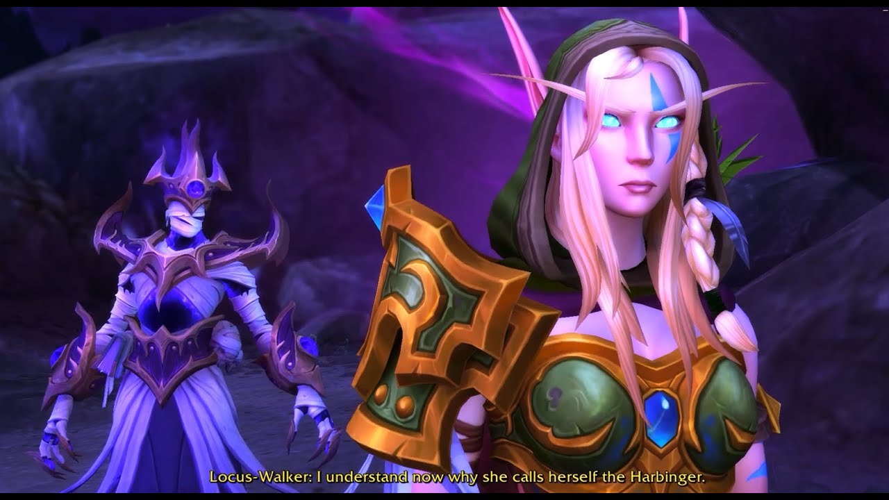 Locus-Walker and Alleria, Xal'atath and the Dark Heart
