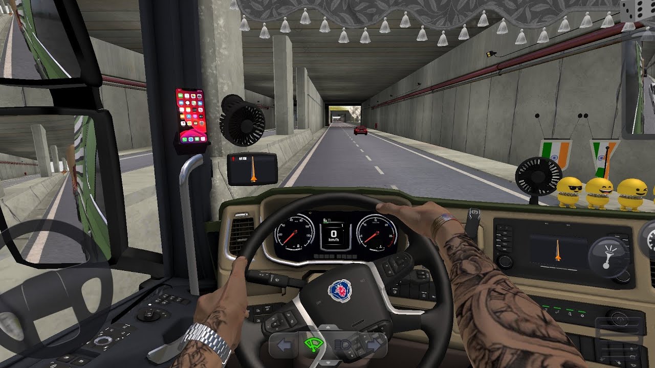 Truck simulator ultimate l SCANI truck l trunal mobile gameplay 🚛🌨️🚦l#youtubvideo 