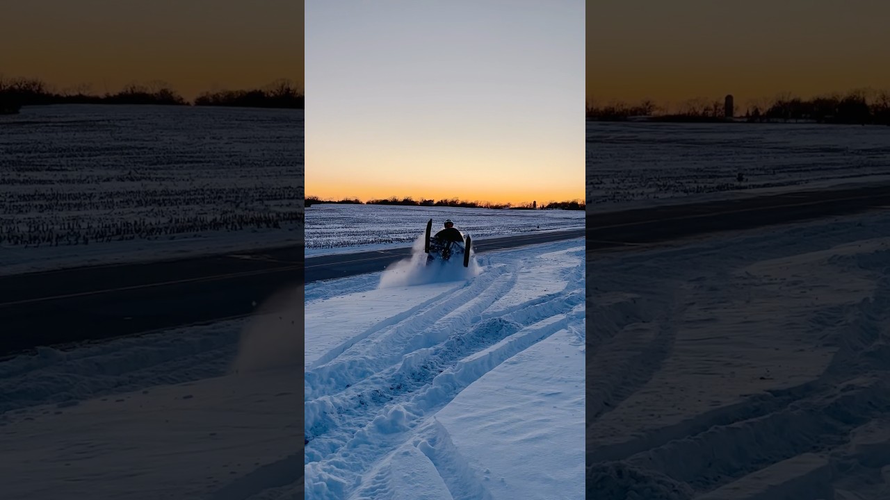 Firecat ditch bangin! #snowmobile #riding #trail #arcticcat #winter