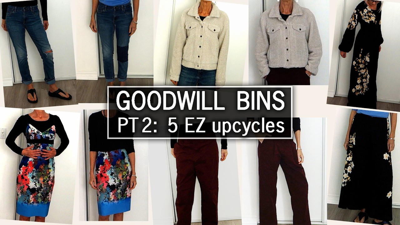 GOODWILL BINS PT 2 : 5 easy DIY upcycles