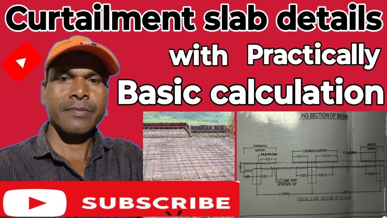 Steel Measurement oF Curtail Slab||Basic Calculation oF Curtail slab.