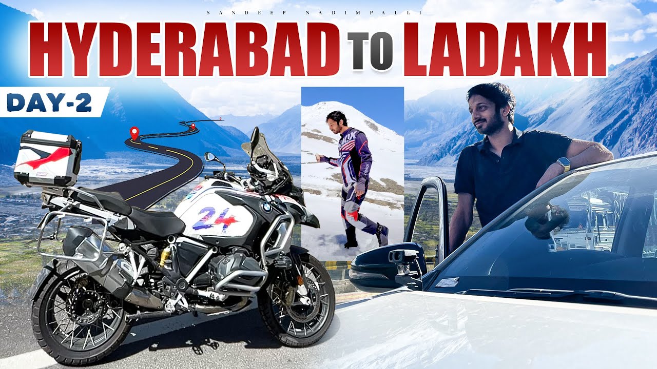 Hyderabad To Ladakh |. Day -2 | Bmw 1250 Gsa |  Sandeep Nadimpalli | Telugu |