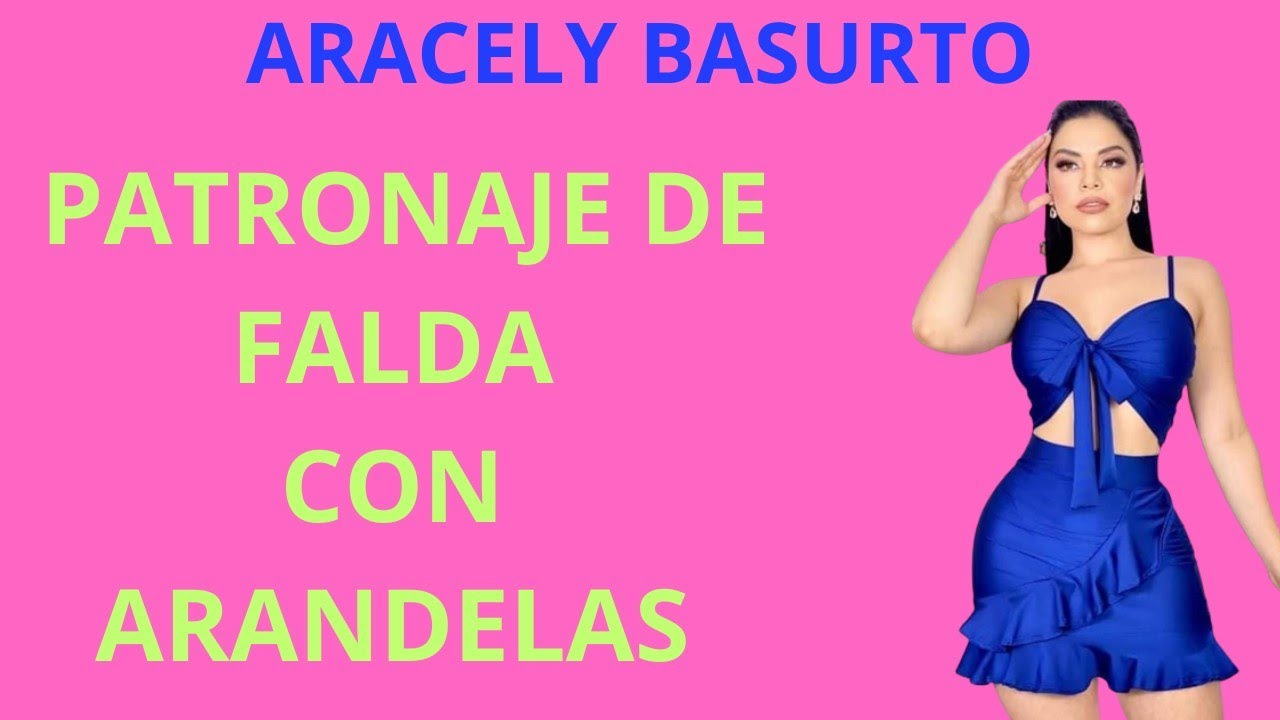 PATRONAJE DE FALDA CON ARANDELAS