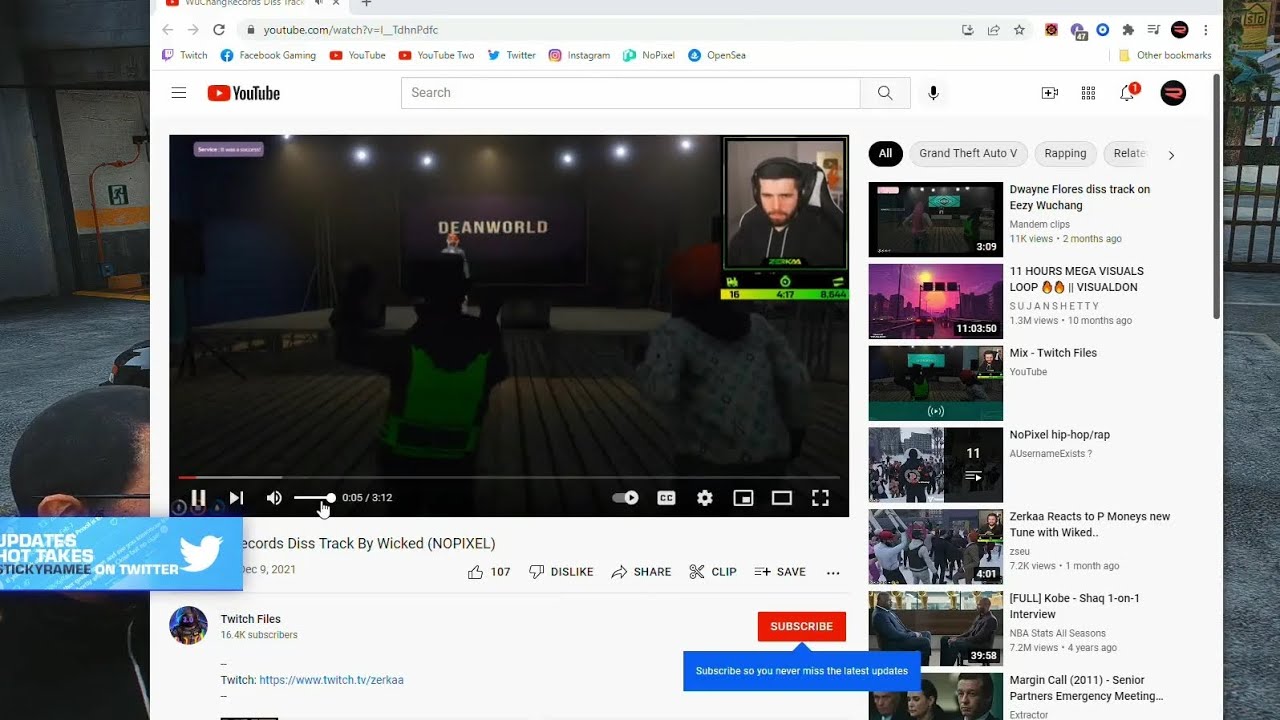 Ramee Reacts to Diss Track about him and WuChang by MDM Records Dwayne and Saint | GTA RP NoPixel