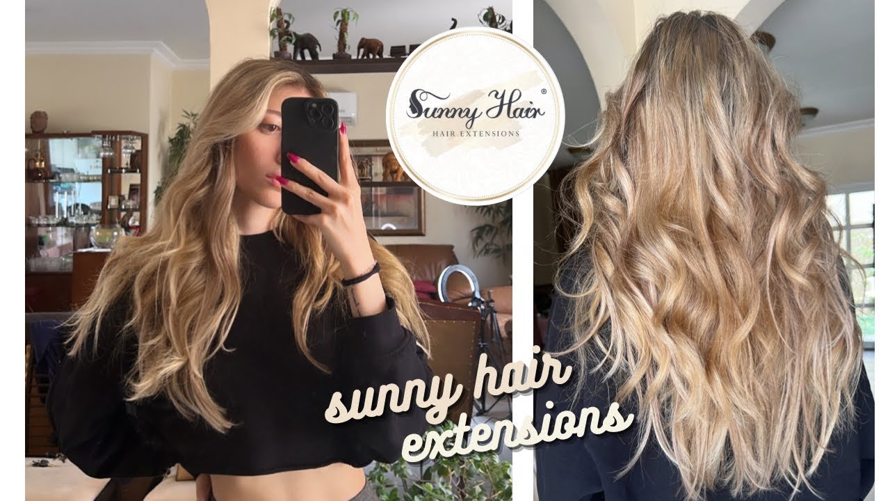 😱 I tried Human Hair Clip-in Extensions !! How to/ Review (Sunny Hair)