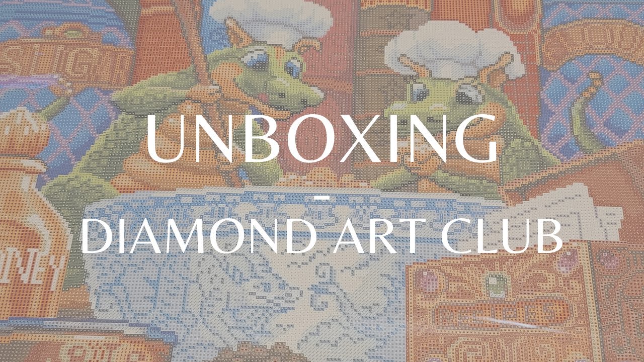 Unboxing de diamond painting de Diamond Art Club - Kitchen Helpers de Randal Spangler