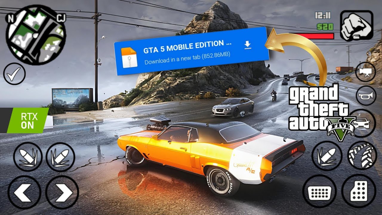 GTA 5 MOBILE EDITION!🔥😲| V2SA Full Remastered Modpack For GTA SA Android | Uj GAMERX