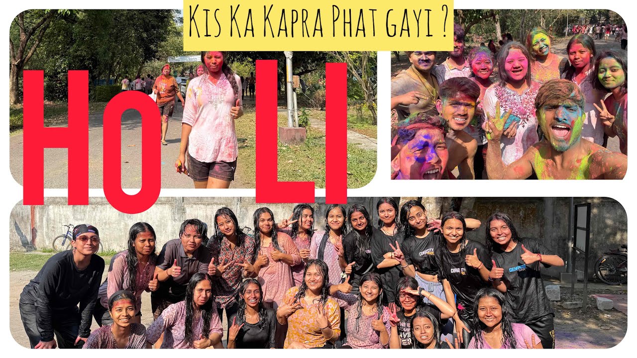 Holi 🔫|| Tezpur University 📍#holi2026 