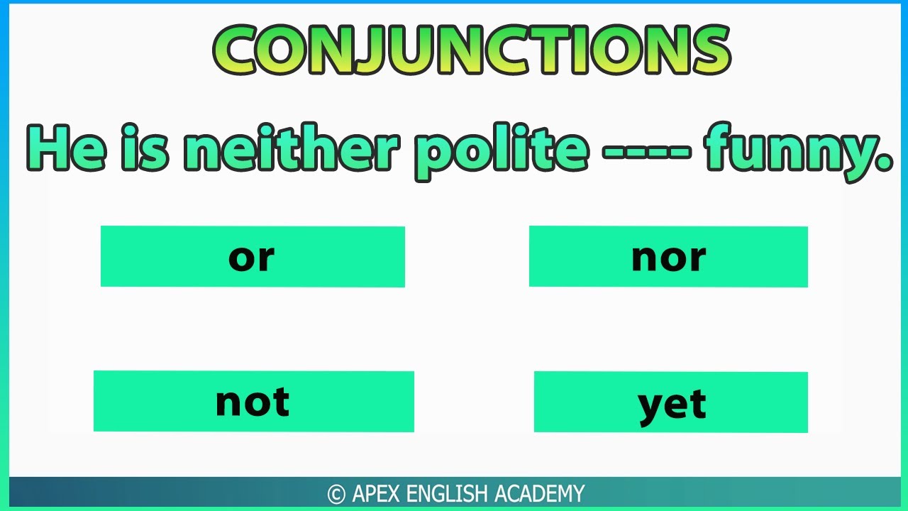CONJUNCTIONS | Conjunctions Quiz | [𝐓𝐞𝐬𝐭 𝐲𝐨𝐮𝐫 𝐄𝐧𝐠𝐥𝐢𝐬𝐡 𝐠𝐫𝐚𝐦𝐦𝐚𝐫]