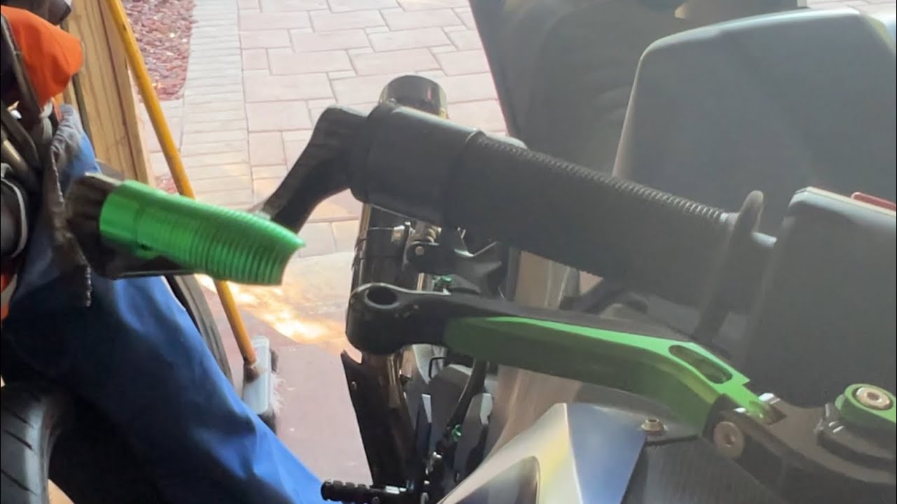 Aftermarket Lever Guard Installation on Woodcraft Aftermarket Clip Ons - Ninja 400