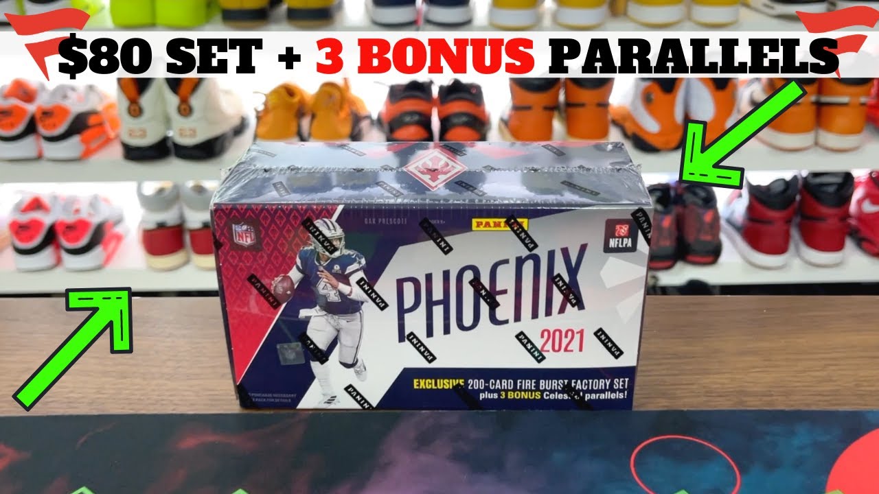 3 CARD BONUS PACK! 2021 Panini Phoenix Football Factory Sealed Complete Set - Fanatics Exclusive
