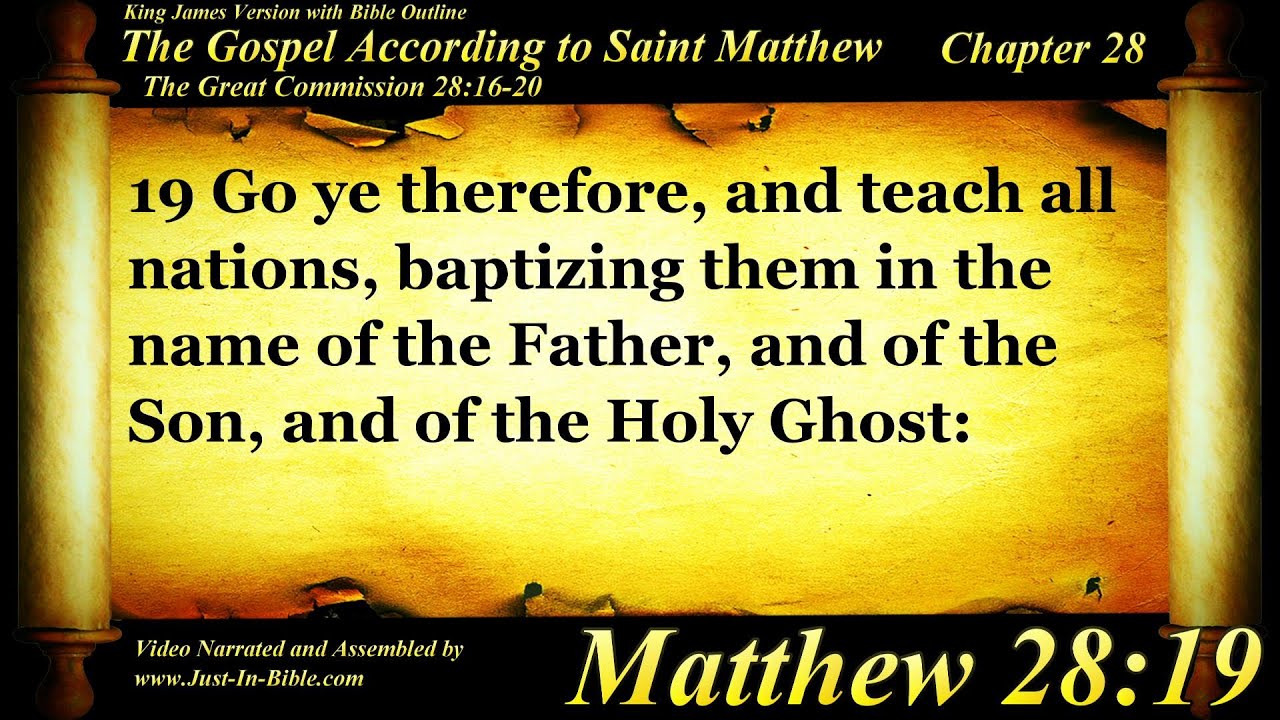 Евангелие от Матфея, глава 28 - Библия, книга 40 - Священная Библия KJV, чтение с аудио/видео/тек...