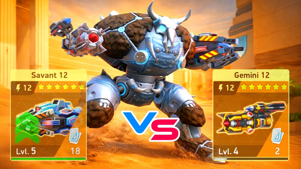 Savant 12 vs Gemini 12 - Juggernaut - Mech Arena