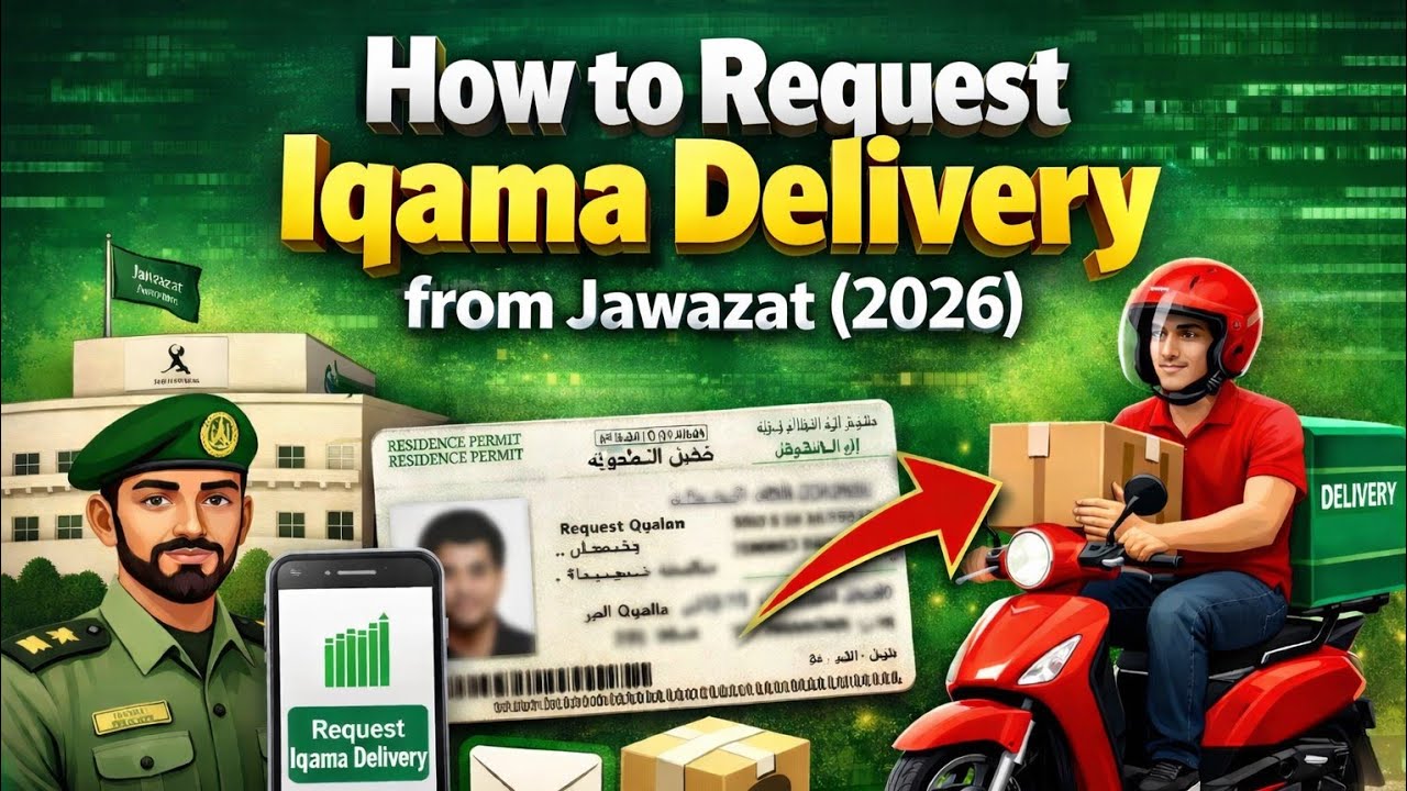 How to Request Iqama Delivery from Jawazat | Step by Step Guide 2026