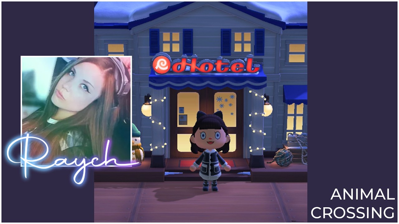 ❄️Cozy Animal Crossing Frozen Themed Hotel Room Design 🧊💎💙