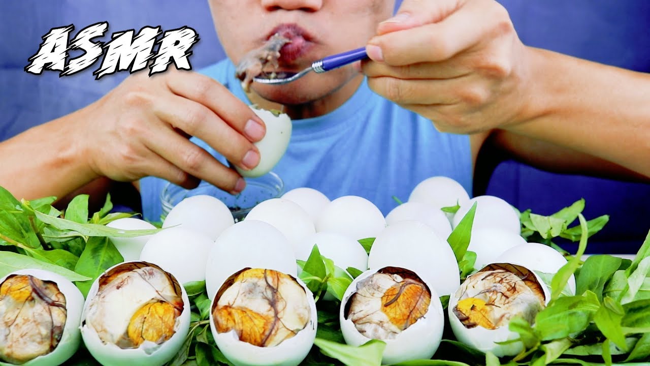 ASMR BALUTS (DUCK EGGS) MUKBANG EATING, TRỨNG VỊT LỘN (No Talking) | COC ASMR