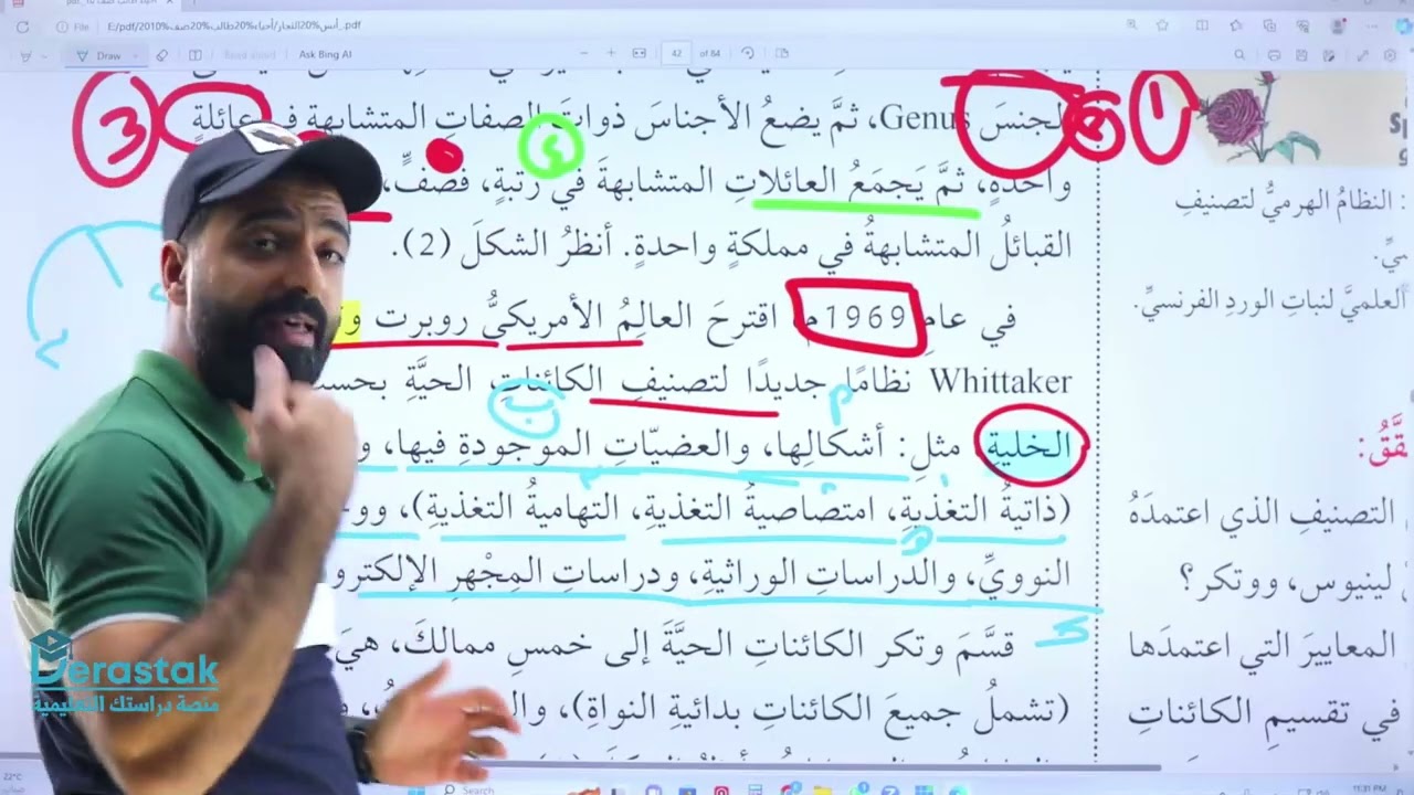 ُأسس علم التصنيف ج 2 || العلوم الحياتية || جيل 2008 || أ.أنس النجار
