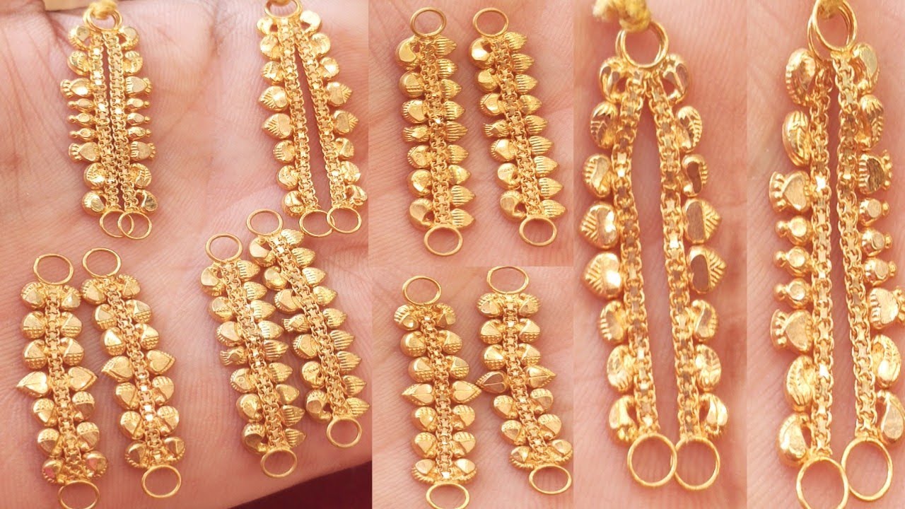 daily wear latest gold side matilu design of side chain matili|#sidechain#matilu#sarasari