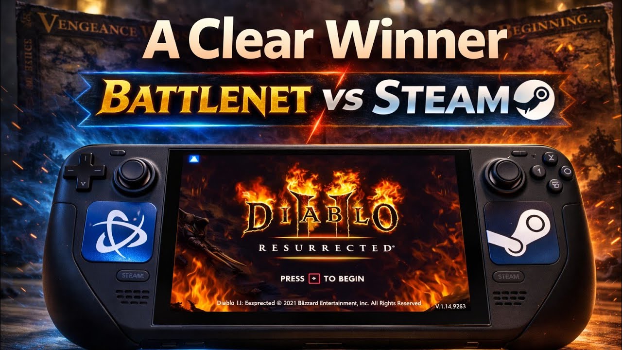 Diablo 2 Resurrected on Steam Deck...Is Better Than PC??