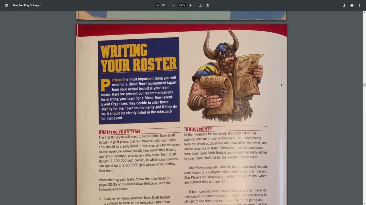 Blood Bowl 2020: Обзор Matched Play Guide