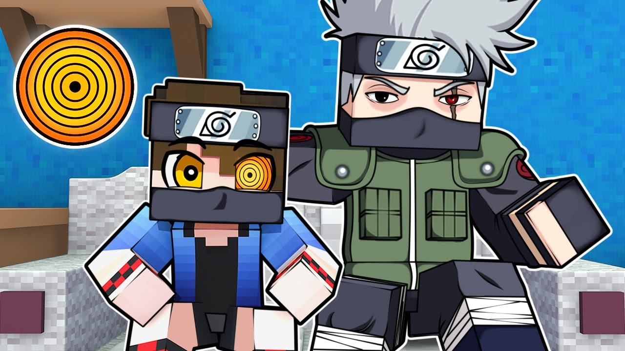 O FILHO do KAKASHI CONSEGUIU o RINNEGAN DOURADO no NARUTO Minecraft