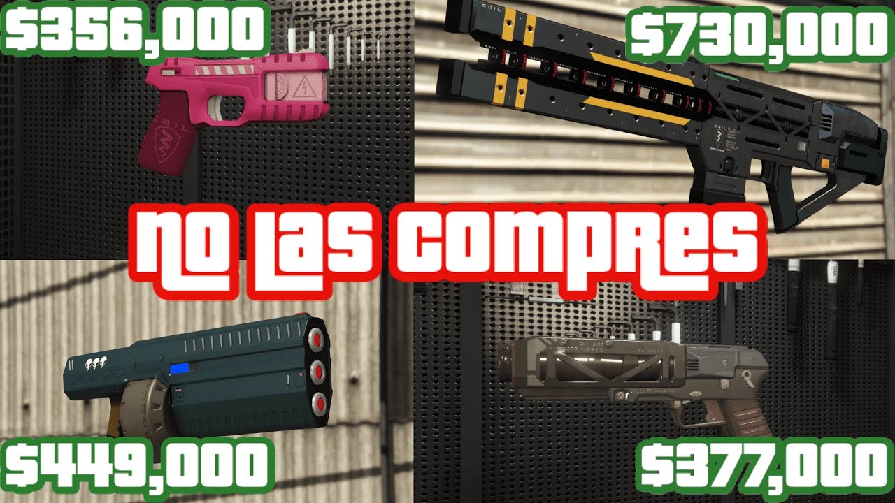NO COMPRES las armas MAS CARAS GTA Online! TOP 10