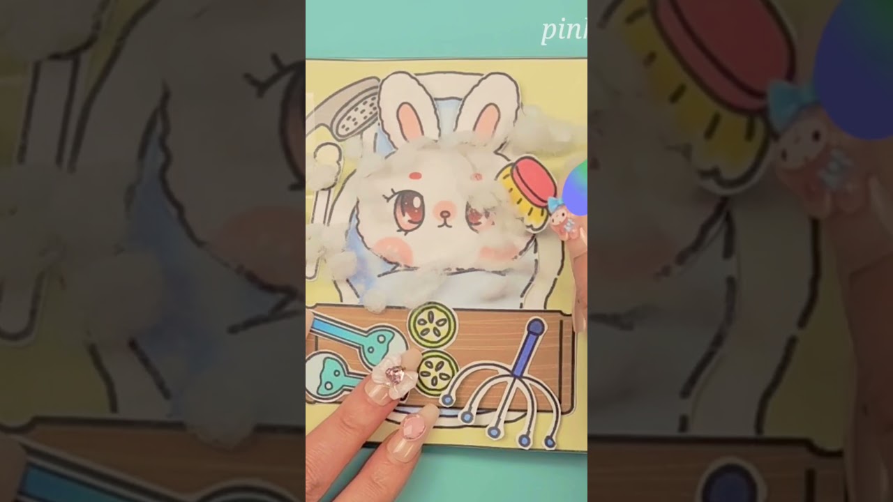 Bunny Squishy Book #diy #gamebook