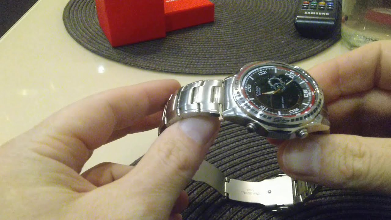Мужские наручные часы Casio Edifice EFA-121 Видео Обзор