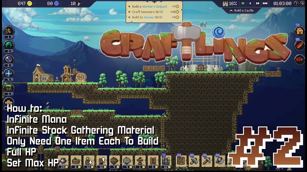 CRAFTLINGS Gameplay + CHEAT ENGINE | Akuuuu Mumeeet~ [#2]