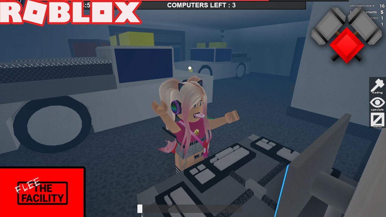 Roblox Flee The Facility: Soy Superviviente y La Bestia También! Muajaja!