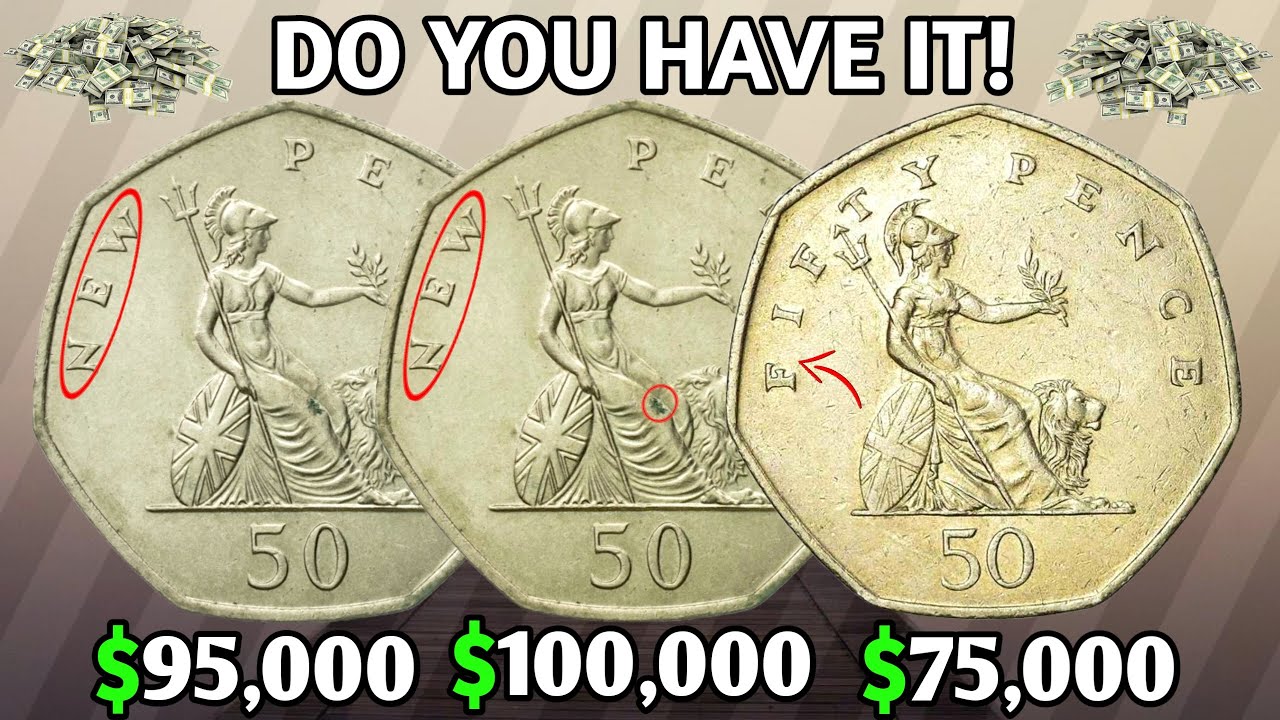 Top 3 Most Expensive & Rare 50p Coins | Hidden Treasures in UK Numismatics