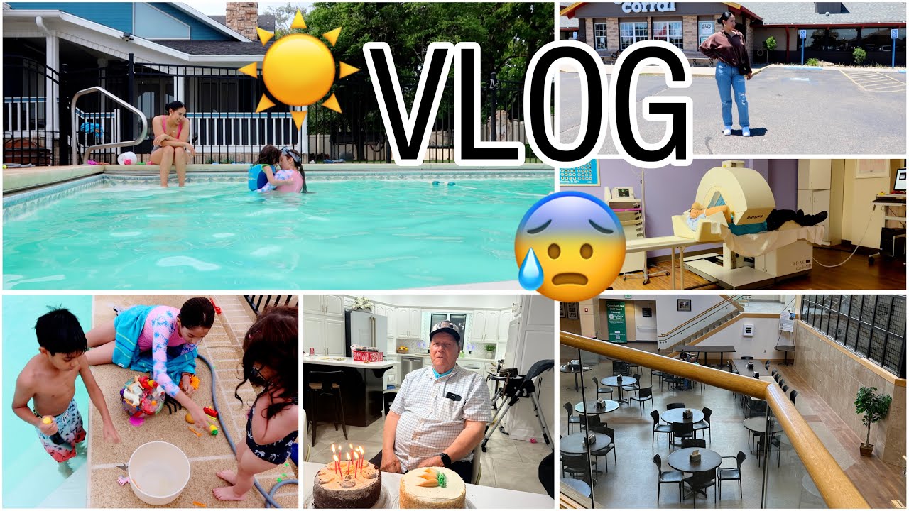 Que NERVIOS los ESTUDIOS que le HICIERON A MI papá! 😰 + DISFRUTAMOS la Alberca CON LOS NIÑOS! 🥰 